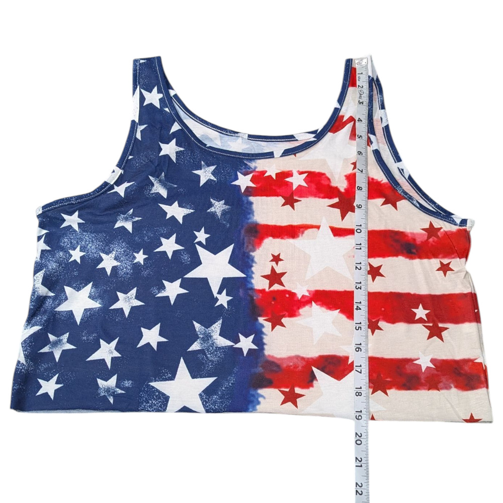 American Flag - Women's  Crop Tank Top - 4th July Celebration - USA - Patriotic